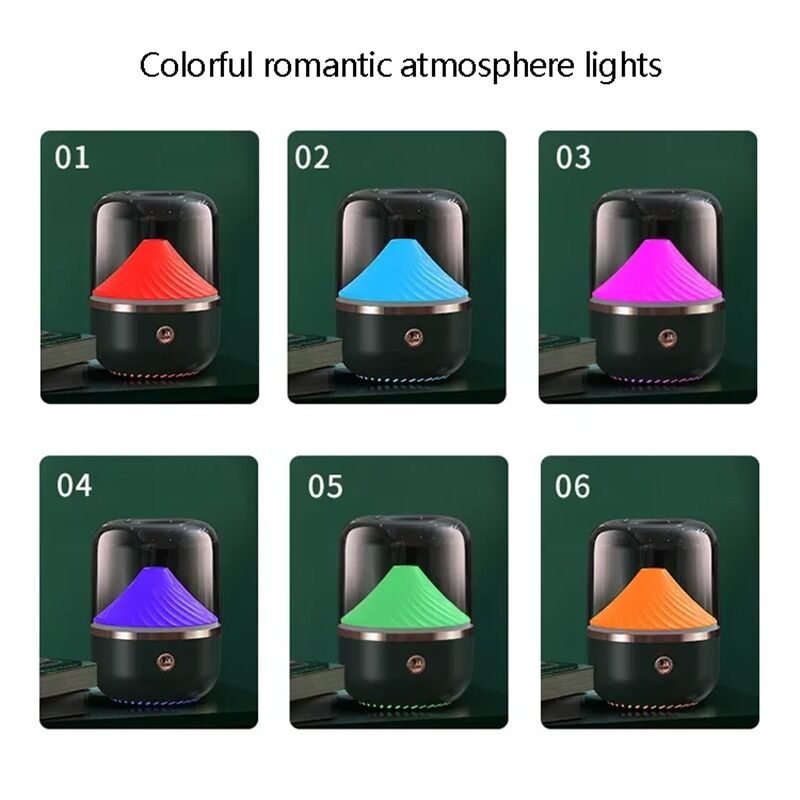 차량용 가정용 전기 아로마 오일 디퓨저 배터리 전원 7가지 색상 LED 조명