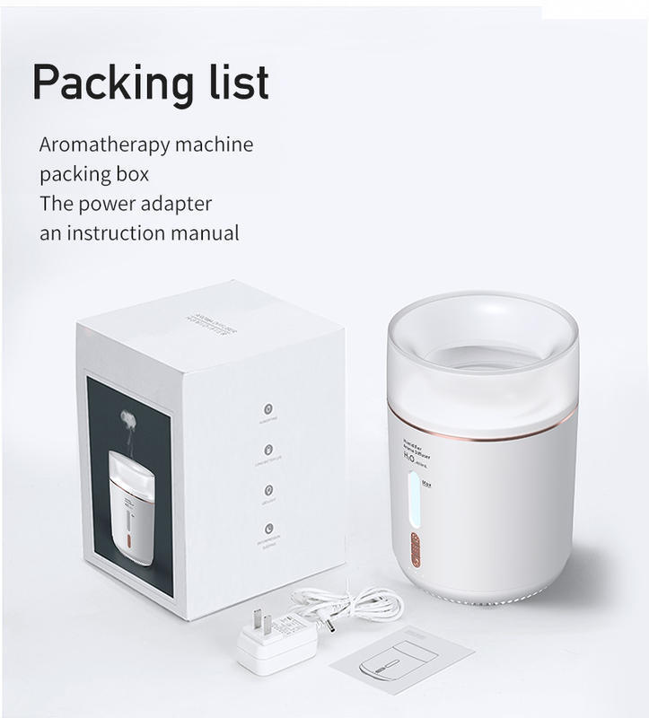 Umidificador Ultrassônico Portátil com Tanque de Grande Capacidade e Função de Temporizador para Difusão de Óleo Essencial