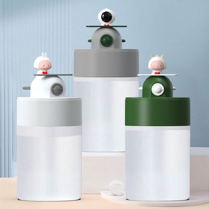 Miniumidificatore ad ultrasuoni USB con luce che cambia colore e rumore inferiore a 36 dB per casa e auto