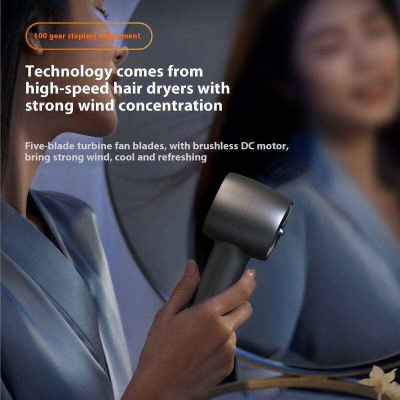 High Speed Handheld Electric Usb Fan Customized Color With 100 Gears Infinite Regulation