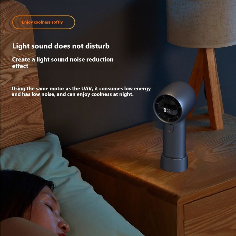 High Speed Handheld Electric Usb Fan Customized Color With 100 Gears Infinite Regulation