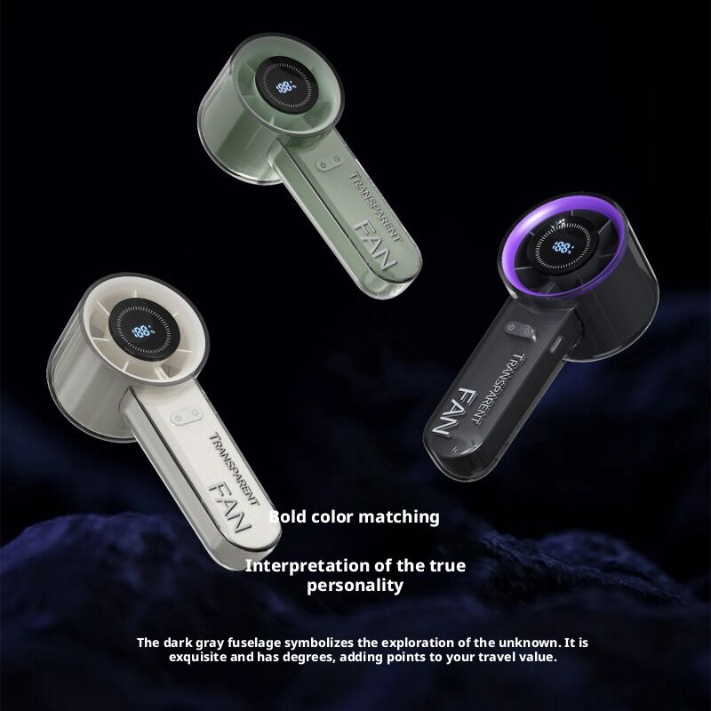 Batería de 2000 mAh Mini ventilador portátil pantalla digital para uso comercial y doméstico