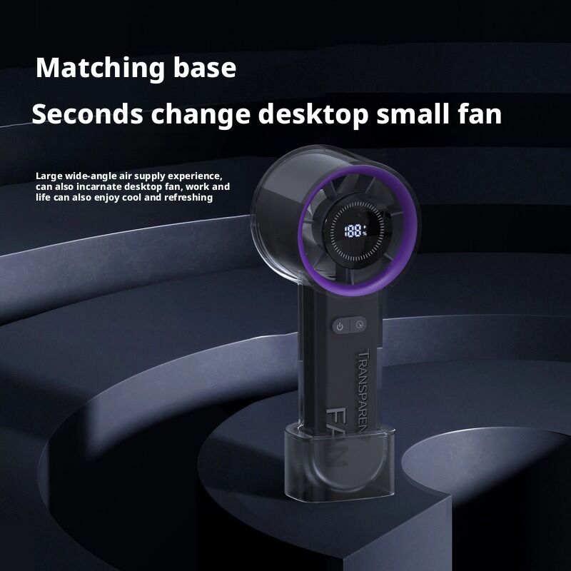 Batería de 2000 mAh Mini ventilador portátil pantalla digital para uso comercial y doméstico