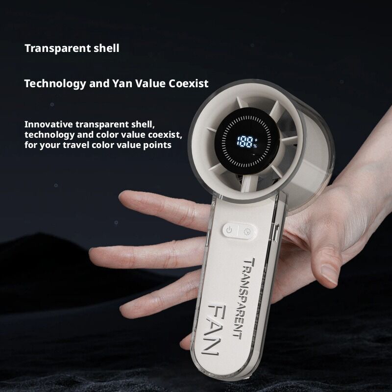 Batería de 2000 mAh Mini ventilador portátil pantalla digital para uso comercial y doméstico