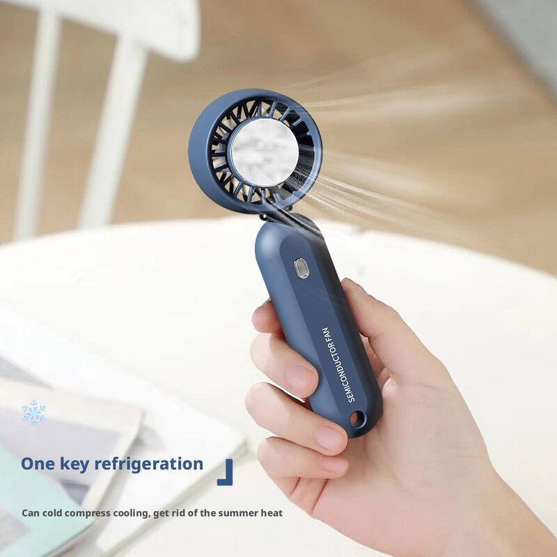 2000mAh Battery Mini Portable Fan with Three Speed Settings and Foldable Design for Long-lasting Cooling