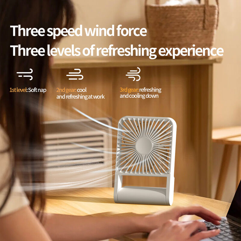 デスクトップ ハンドヘルド ハングファン 3 スピード 静かな冷却 サンプル 家庭 オフィス 旅行 用