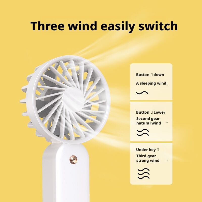 Batteria 1200mAh Mini Ventilatore portatile con funzione di umidificazione e design leggero per uso esterno