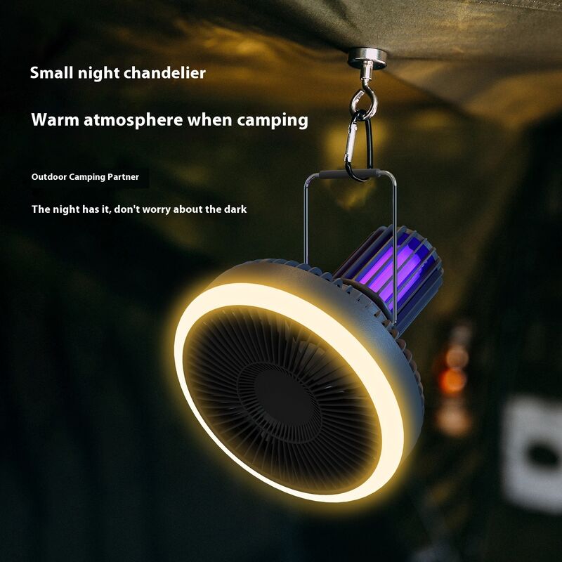 Ventilador de exterior repelente de mosquitos con batería de 4000 mAh para acampar y caminar