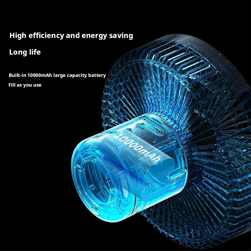 3 In 1 Multifunctional Portable Camping Fan 10000mAh Lightweight Design For Outdoor