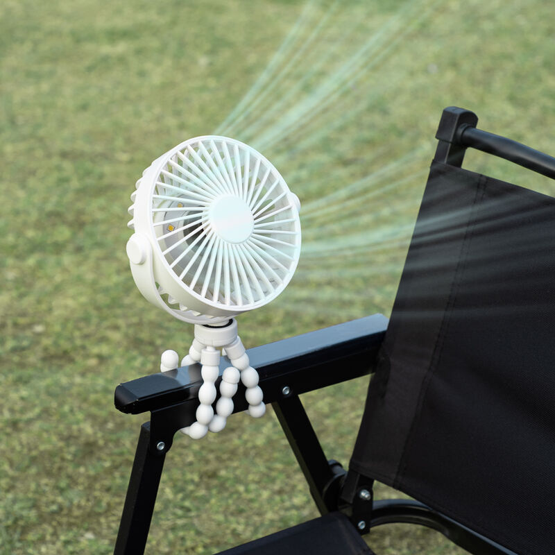 2000mAh Battery Foldable 3 Speed Mini Portable Fan with USB Rechargeable Handheld Design