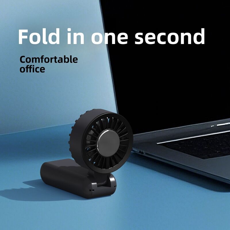Цифровой дисплей складной ручной вентилятор Мини портативный вентилятор USB для дома и путешествий