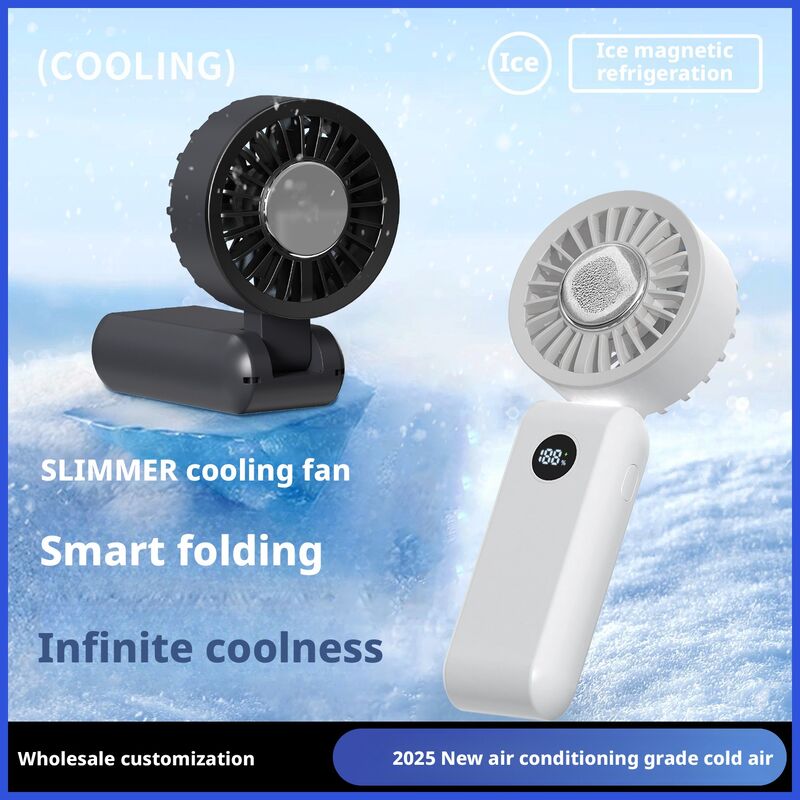 Цифровой дисплей складной ручной вентилятор Мини портативный вентилятор USB для дома и путешествий