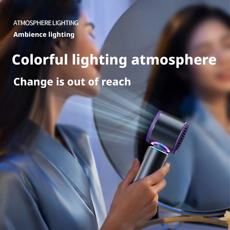 Aleación de aluminio 4000mAh Batería Mini ventilador portátil para uso en el campo al aire libre y en el hogar