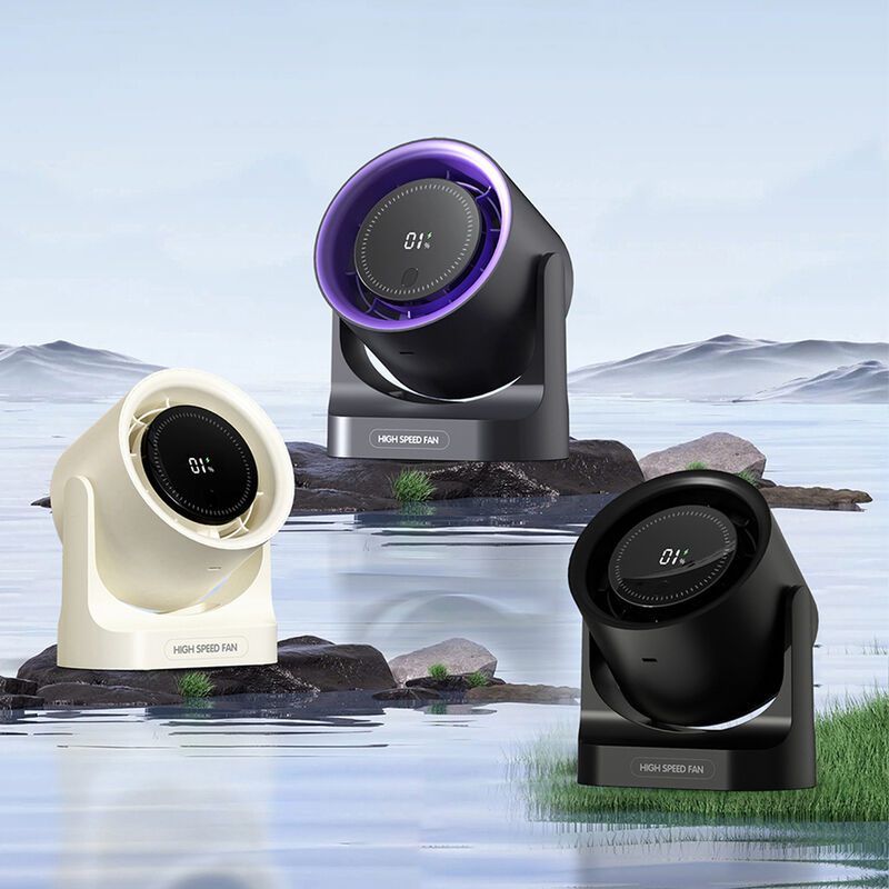 Outdoor Use Portable Desk Fan 1800mAh Battery Operated Rechargeable Ceiling Fan Wholesale