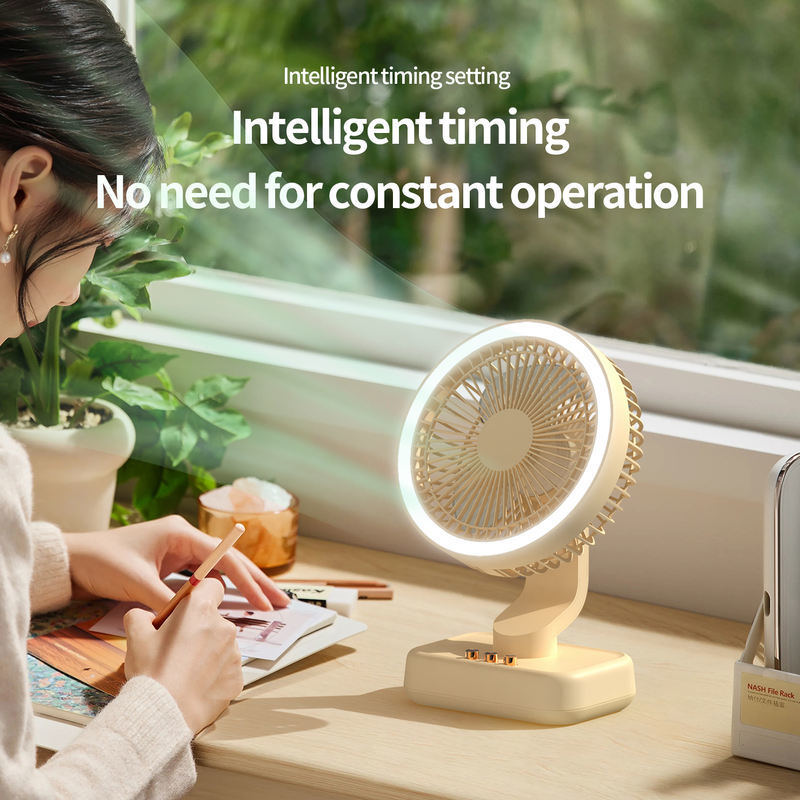 2000 мАч батарея портативный столовый вентилятор со светом и USB перезаряжаемый для домашнего офиса потолочный вентилятор