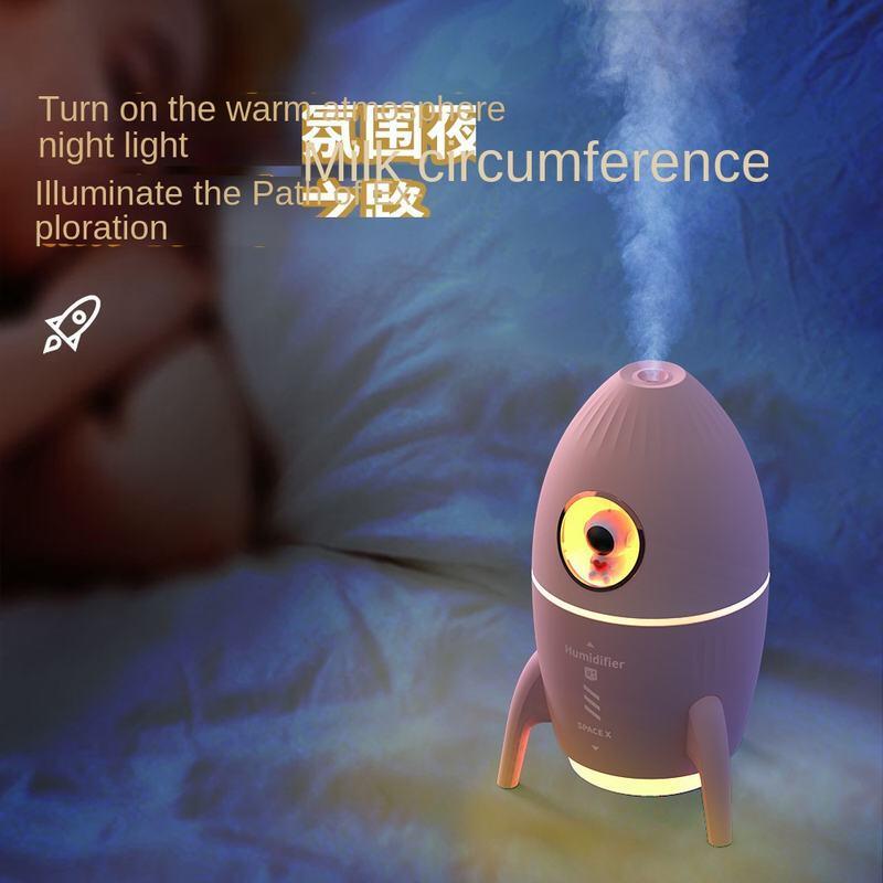 Mini Rocket Design USB Ultrasone Aromatherapie luchtbevochtiger Zware mist voor thuis en auto