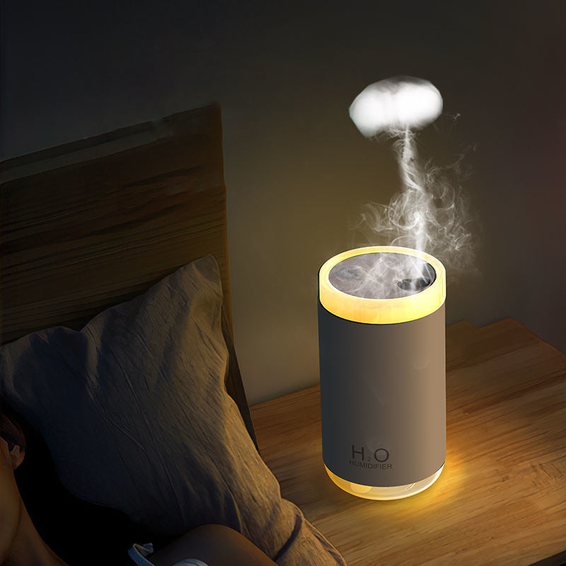 250ml ミニUSB超音波空気湿化器 カラフルメドウザスプレー 冷霧湿化器