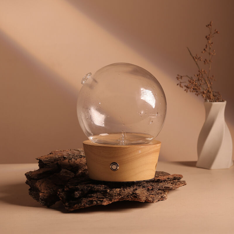 USB Recarregável Vintage Aroma Diffuser Madeira Real Diffuser Óleo Essencial OEM Tamanho