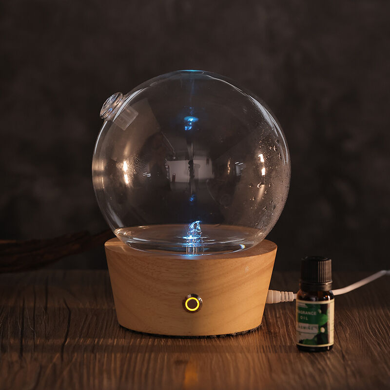 USB Recarregável Vintage Aroma Diffuser Madeira Real Diffuser Óleo Essencial OEM Tamanho