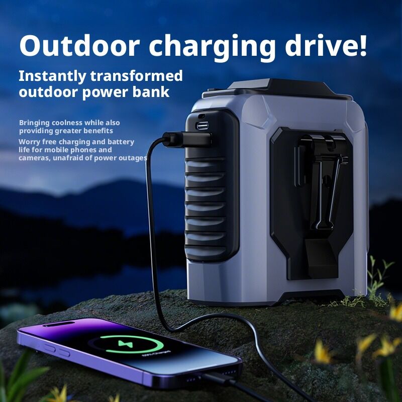 Buiten 100 snelheid Waist gemonteerde ventilator Handen gratis draagbare ventilator Voor bouwterreinen