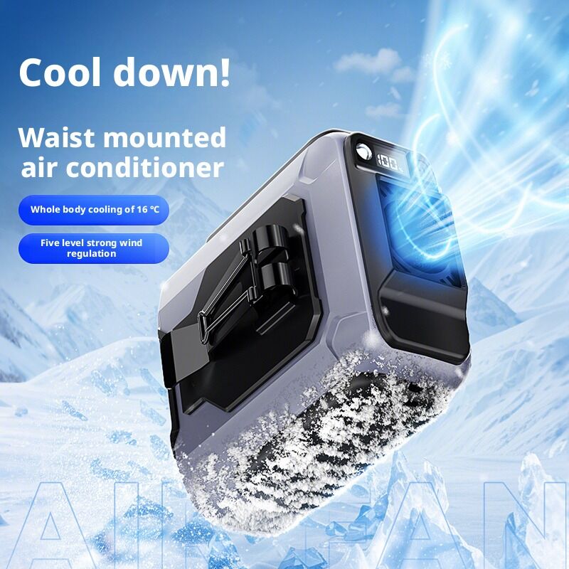 Buiten 100 snelheid Waist gemonteerde ventilator Handen gratis draagbare ventilator Voor bouwterreinen