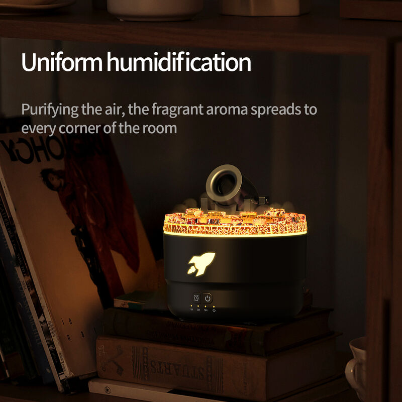 Smart Humidifiers with Intelligent Timing Aroma Diffuser OEM with Flame Effect for US/EU Market B2B Wholesale