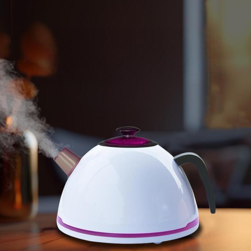 Aroma Diffuser and Humidifier Teapot-Shaped Aroma Diffuser 7-Color LED Simulated Boiling Water for Home