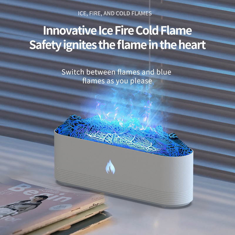 Flame Volcano Fragrance Diffuser Humidifier 250ml Colorful Essential Oil Aroma Diffuser for Household