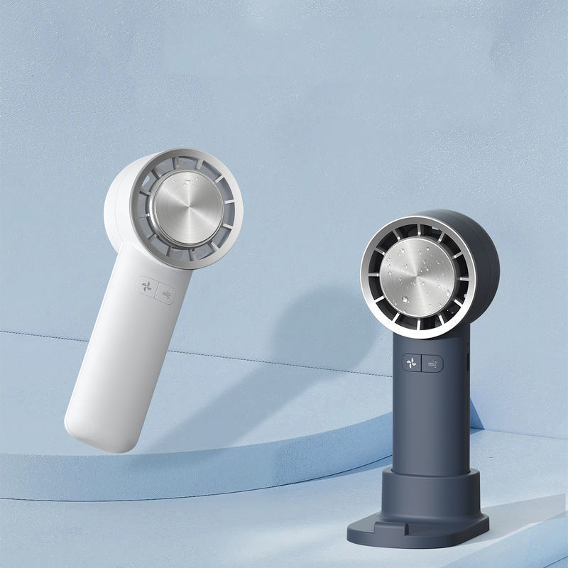 Custom logo Cooling Fan Turbo Cooling Handheld Mini Fan Portable Personal Mini Handheld Fan with Base Support