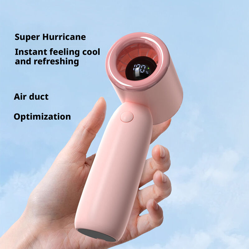 HX-F375 Handheld Mini Fan Manufacturer | HaoyuSmart Portable Hurricane Hand Fan 2000mAh for Bulk Wholesale