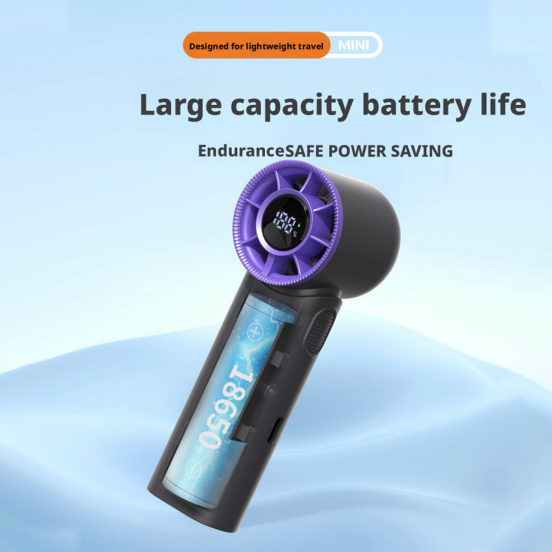 HX-F377 Handheld Mini Wind Cannon Fan Manufacturer | HaoyuSmart 100 Speed Portable Hand Fan Bulk Wholesale