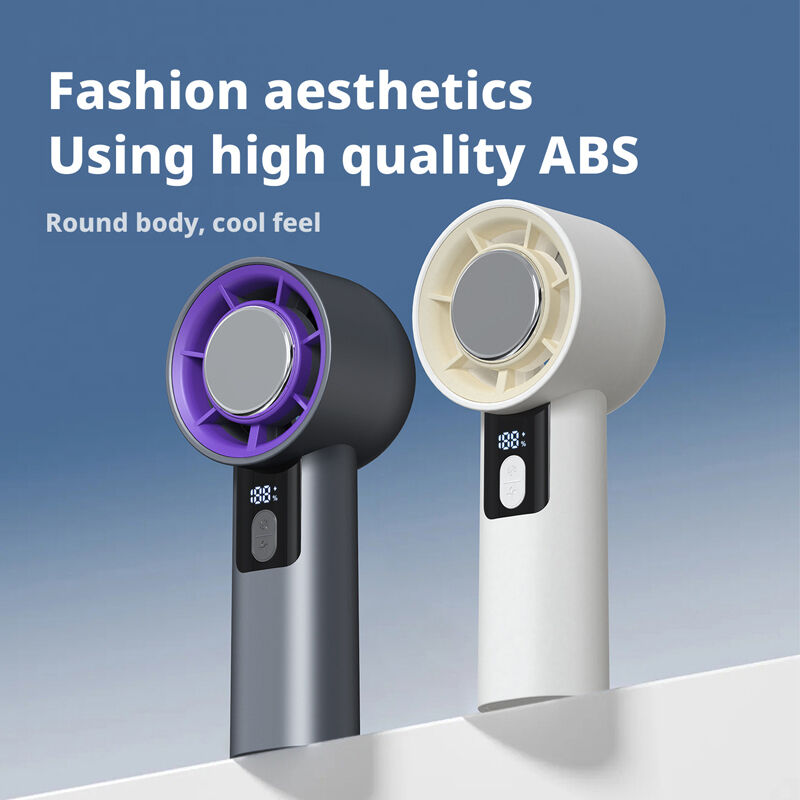 HX-F130B Handheld Fan Manufacturer, 3000mAh Portable Mini Hand Fan, HaoyuSmart ABS Rechargeable Hand Fan for Wholesale