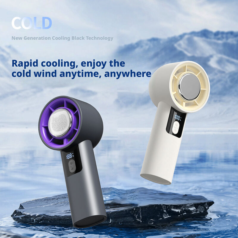 HX-F130B Handheld Fan Manufacturer, 3000mAh Portable Mini Hand Fan, HaoyuSmart ABS Rechargeable Hand Fan for Wholesale