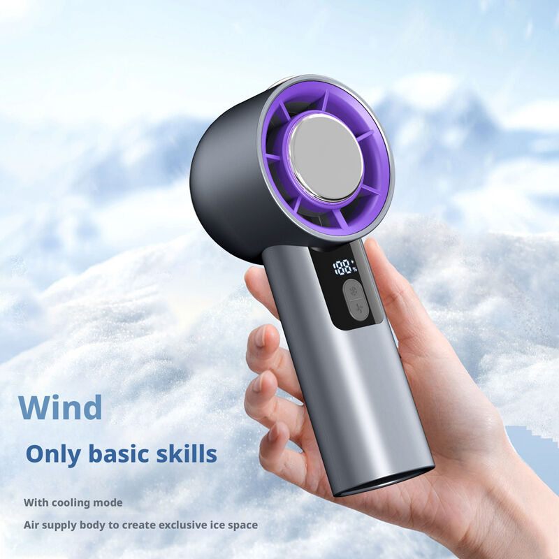 HX-F130B Handheld Fan Manufacturer, 3000mAh Portable Mini Hand Fan, HaoyuSmart ABS Rechargeable Hand Fan for Wholesale