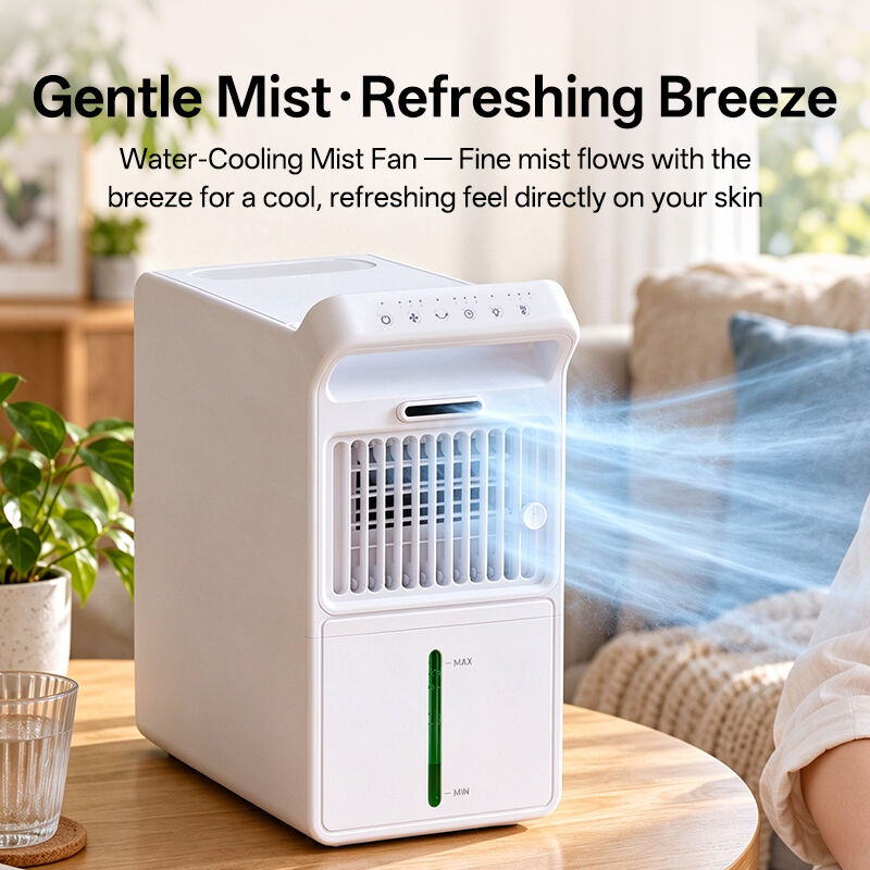 HaoyuSmart Mist Cooling Fan | 3L Ultrasonic Evaporative Air Cooler, 90s Fast Cooling, Wholesale Supplier