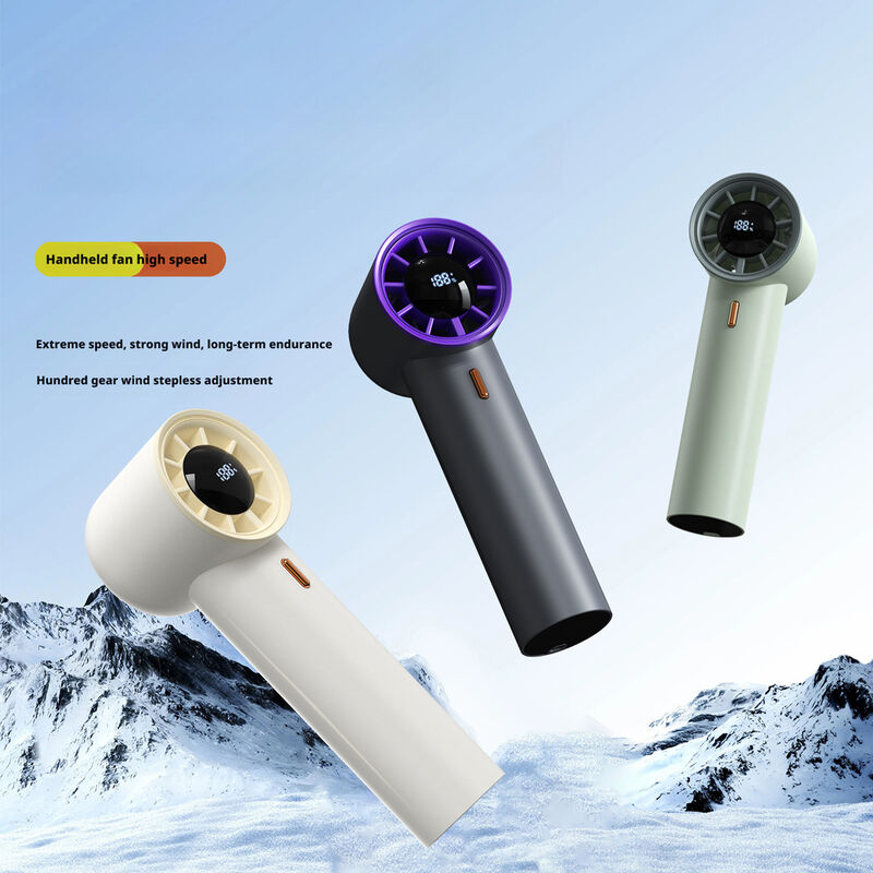 HaoyuSmart HX-F368 Handheld High Speed Fan | 2000mAh Rechargeable Portable Fan, Bulk Wholesale Supplier