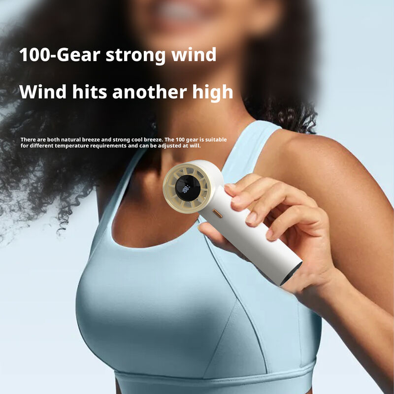 HaoyuSmart HX-F368 Handheld High Speed Fan | 2000mAh Rechargeable Portable Fan, Bulk Wholesale Supplier