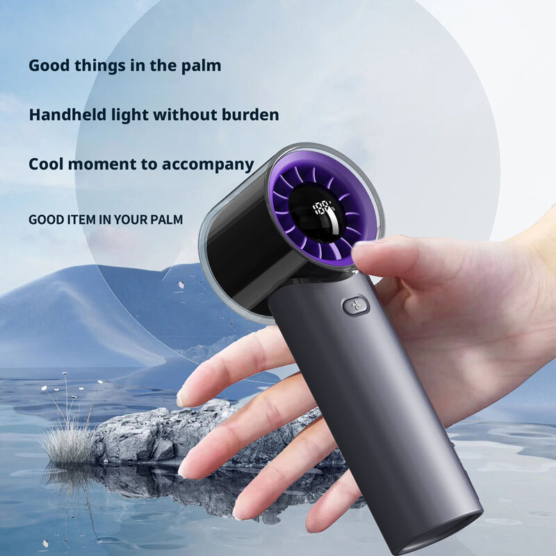 HX-F369 Ice Sensitive Small Wind Cannon Handheld Fan Custom Logo, Portable Mini Fan For Promotional Gift