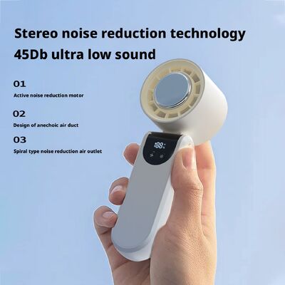 Customized Mini Portable Fan Digital Display 4000mAh Battery Little Hand Held Fan