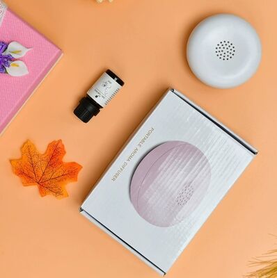 Minimalist USB Powered Aroma Diffuser Ultrasonic Humidifier Round for Essential Oils