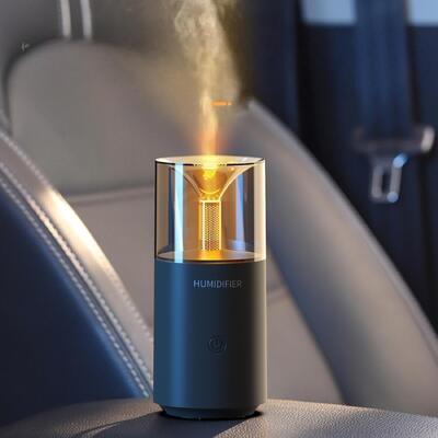 Plastic Luxury Ultrasonic Essential Oil Car Diffuser Candle Design Aromatherapy Humidifier