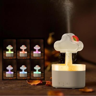 7 Color LED Aroma Humidifier And Timing Function Ultrasonic Diffuser For Household Use