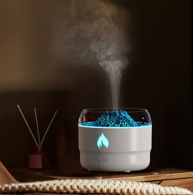 Electric Ultrasonic Aroma Air Humidifier Volcano Design USB Powered Timing Function