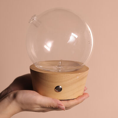 USB Rechargeable Vintage Aroma Diffuser Real Wood Essential Oil Diffuser OEM Size